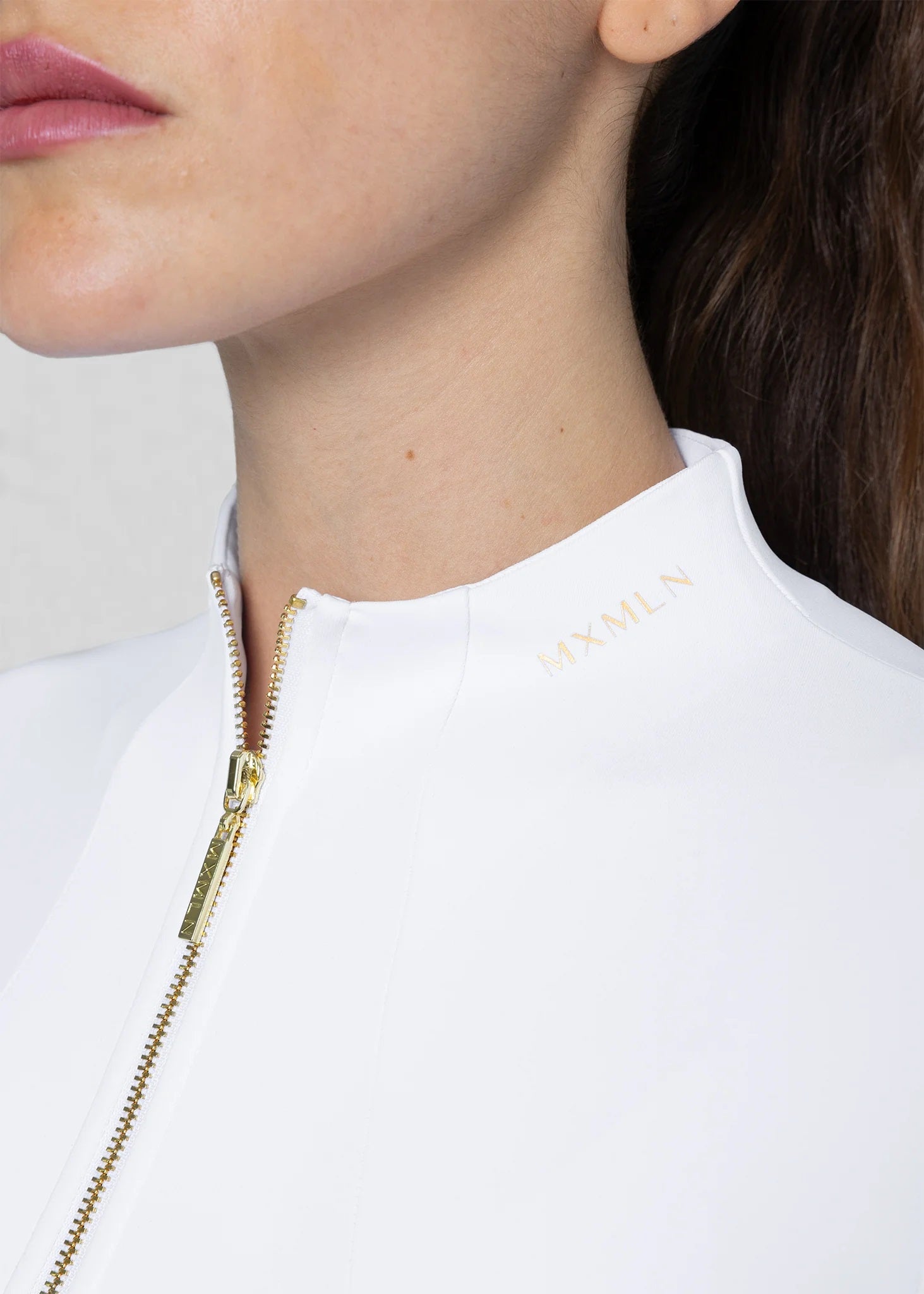 Long Sleeve Base Layer - White/Gold