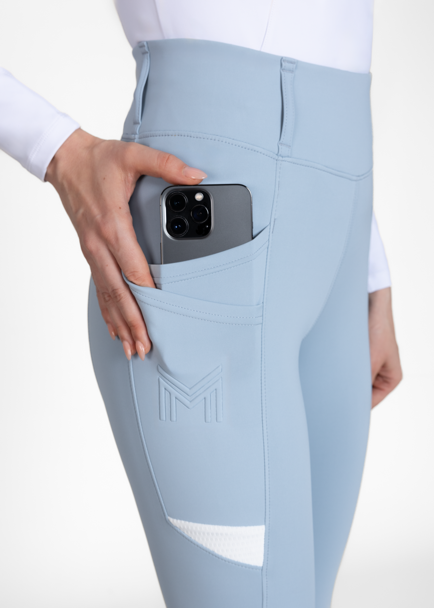 Tech Riding Leggings - Aqua