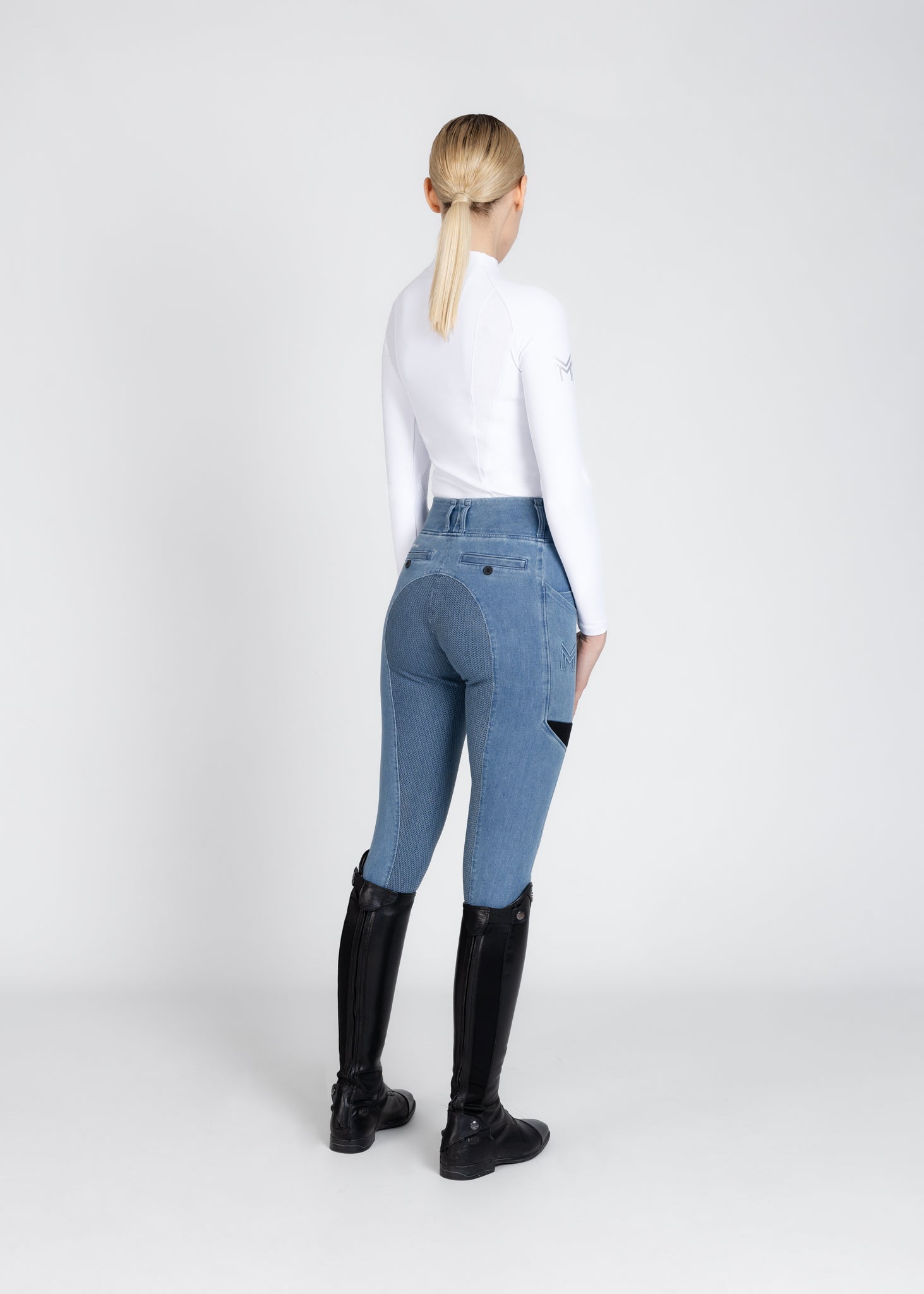 Tech Riding Leggings - Denim (Blue)