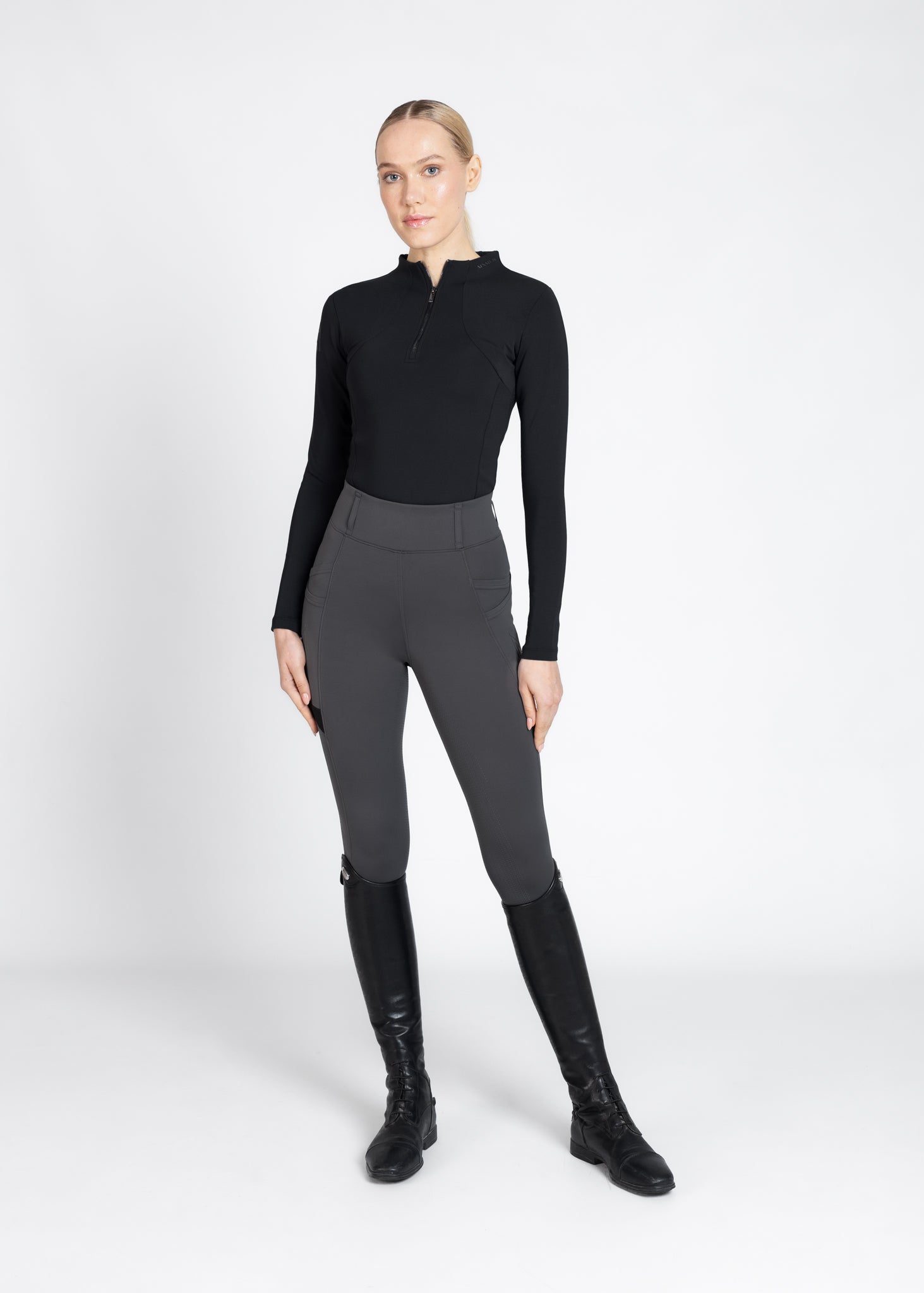 Tech Riding Leggings - Graphite