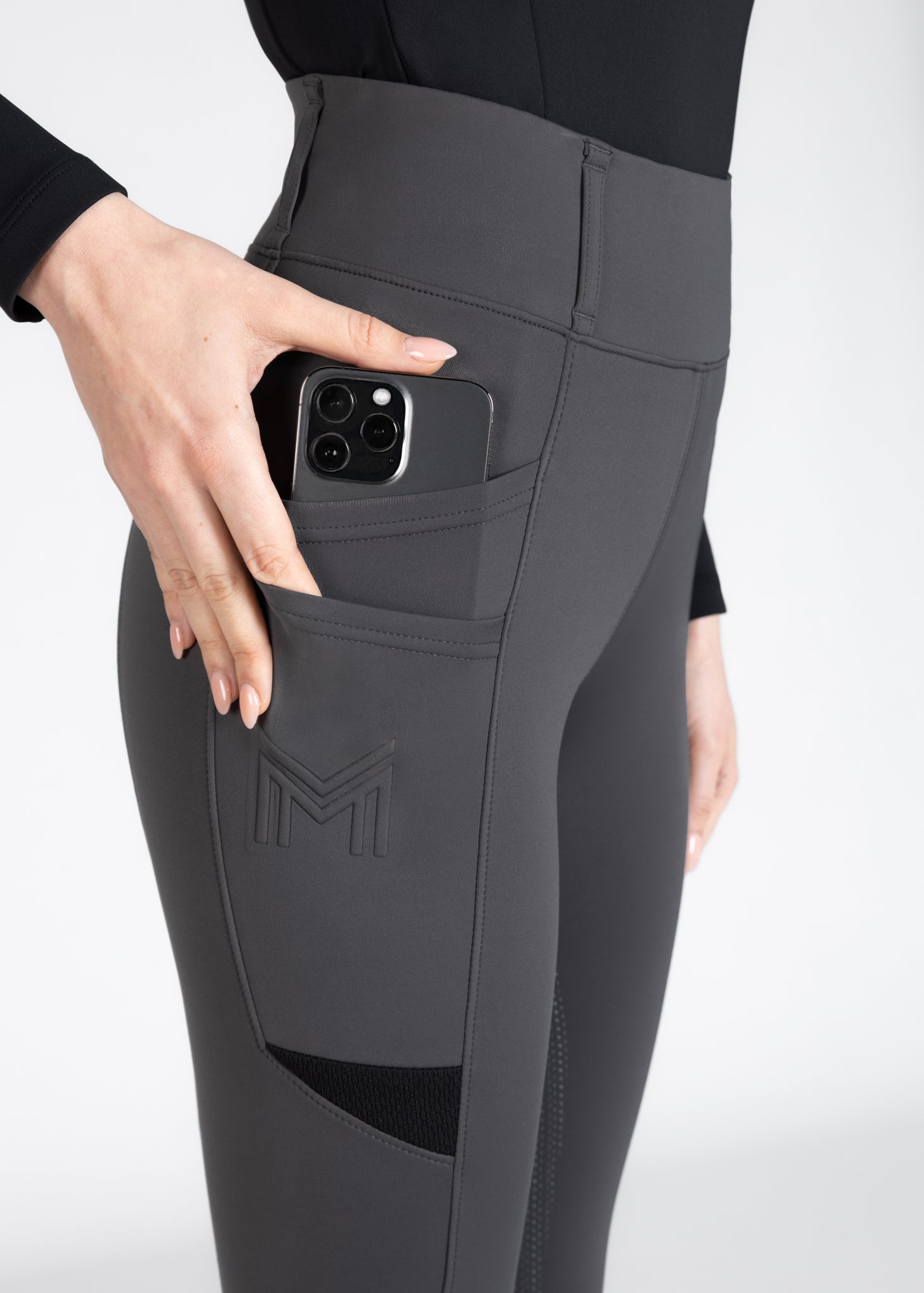 Tech Riding Leggings - Graphite