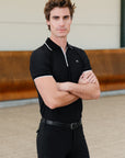 Core Polo Shirt - Black/White