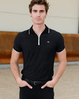 Core Polo Shirt - Black/White