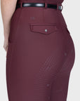 Velya Riding Leggings & Belt - Rosewood/Gunmetal