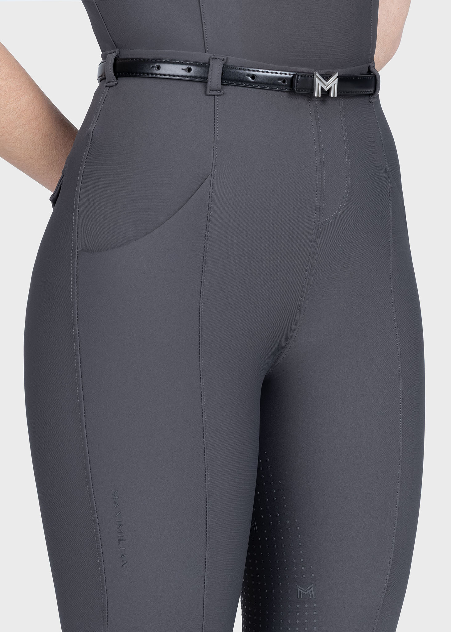 Halo Riding Leggings + Belt - Graphite