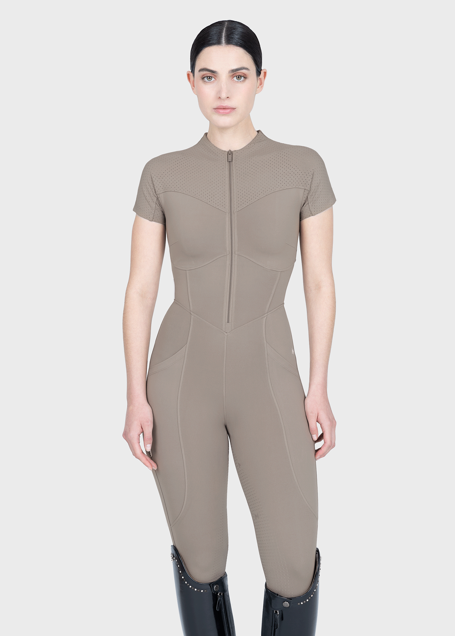 Air Tech Riding Jumpsuit (Taupe)