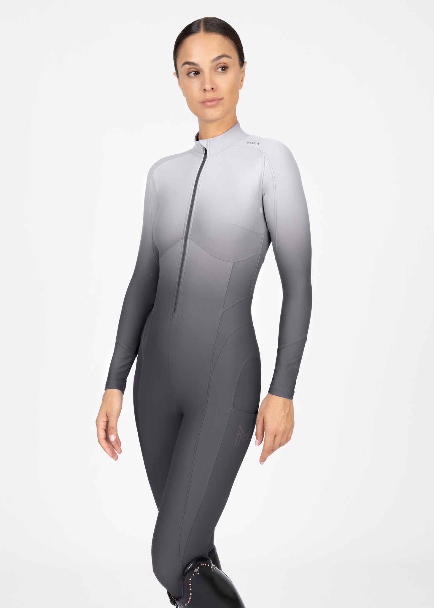 Ombré Riding Jumpsuit (Graphite)