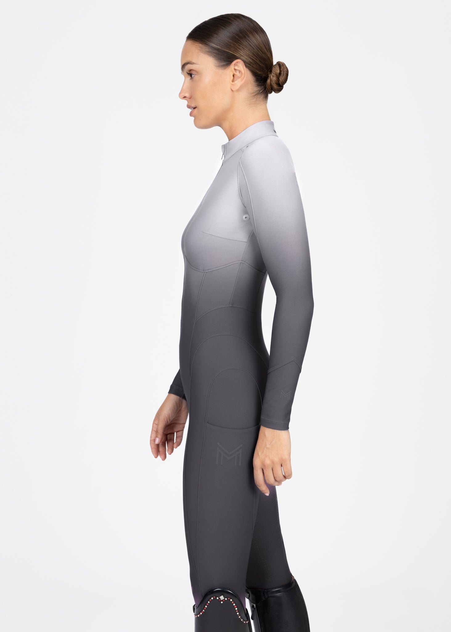 Ombré Riding Jumpsuit (Graphite)
