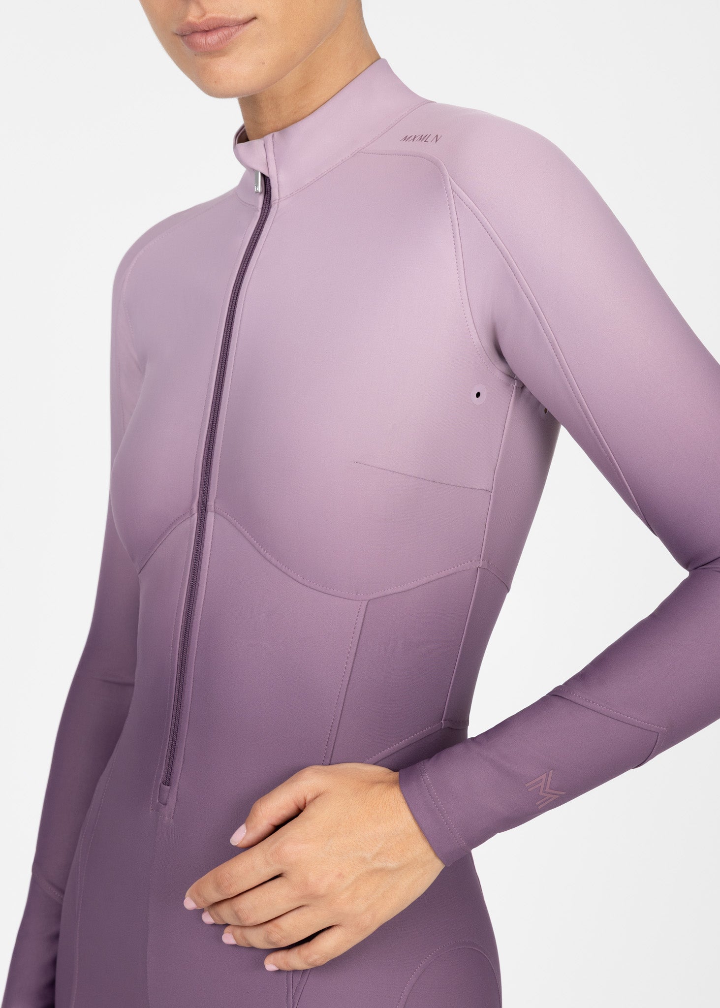 Ombré Riding Jumpsuit (Plum) Pre Order