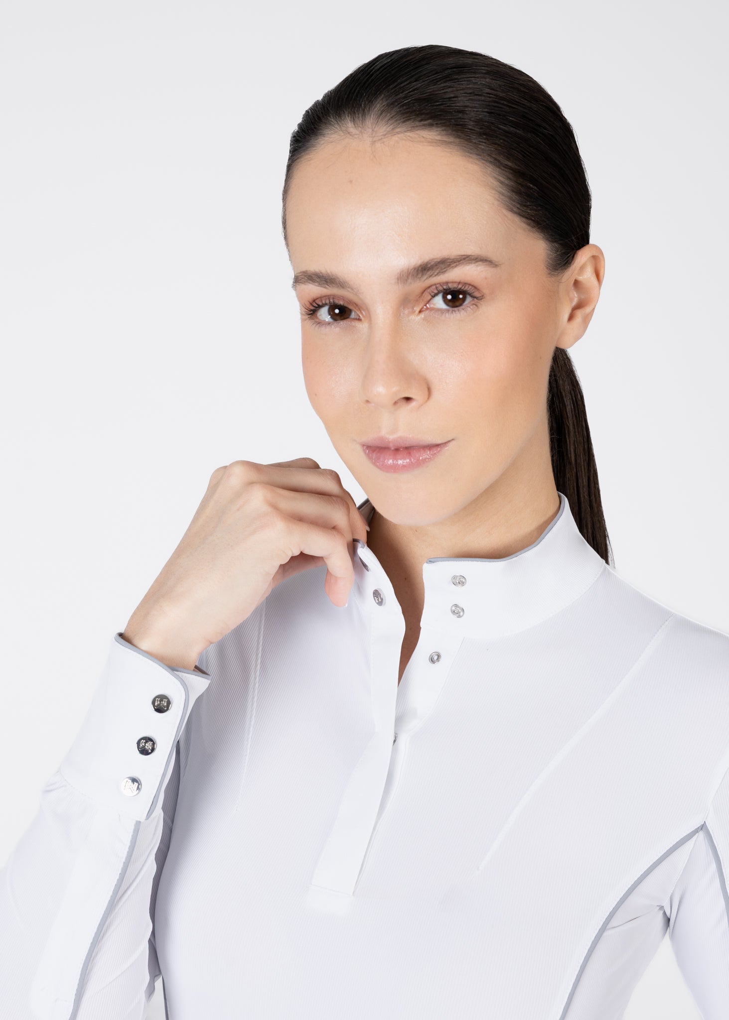 Long Sleeve Nova Show Shirt - White