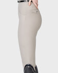 Velya Riding Leggings & Belt - Soft Taupe/Gunmetal