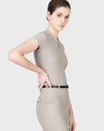 Velya Short Sleeve Base Layer - Soft Taupe