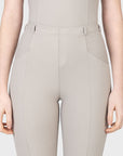 Velya Riding Leggings & Belt - Soft Taupe/Gunmetal