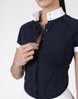 Short Sleeve Aira Show Shirt - Navy