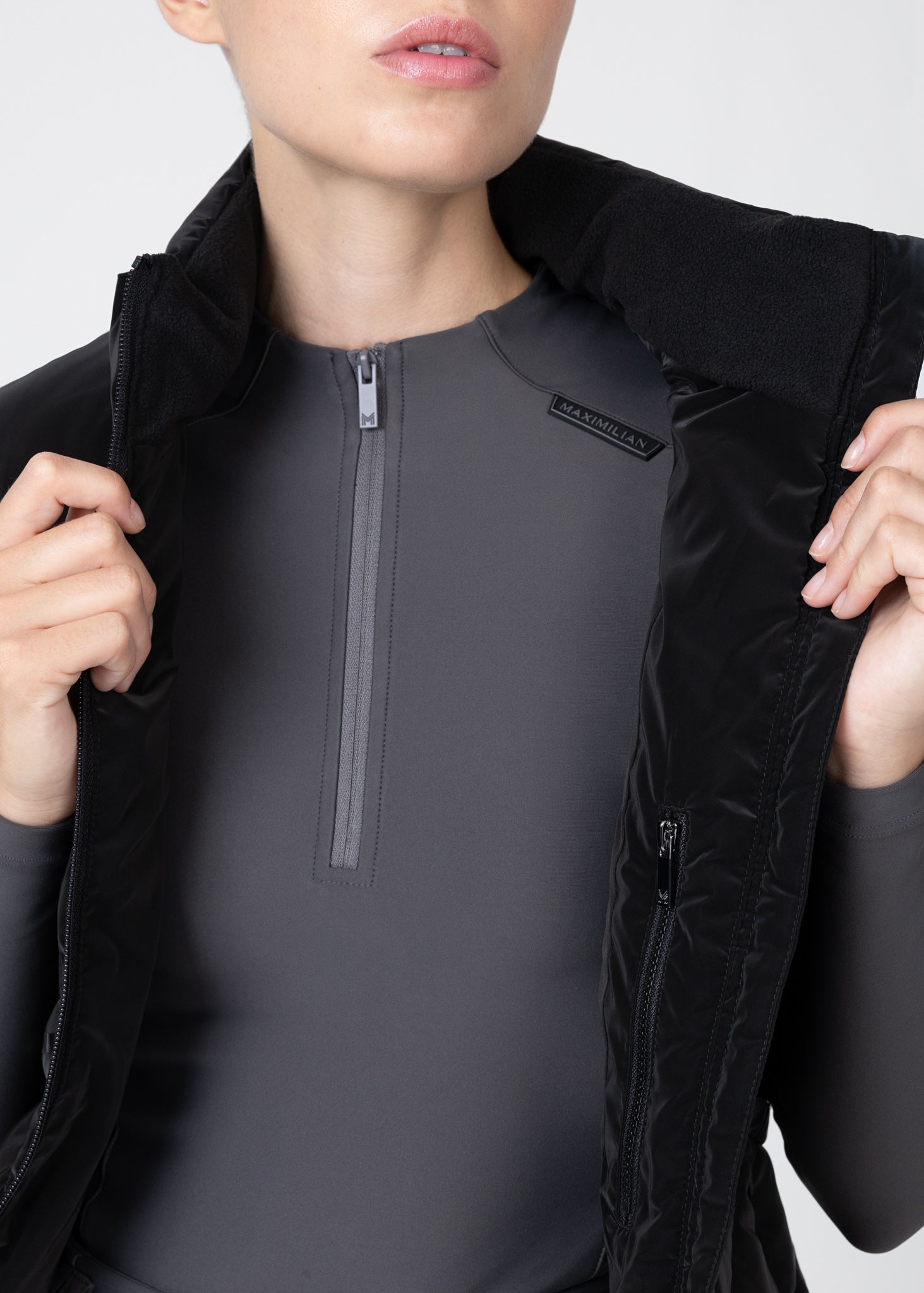 Astro Puffer Vest - Black