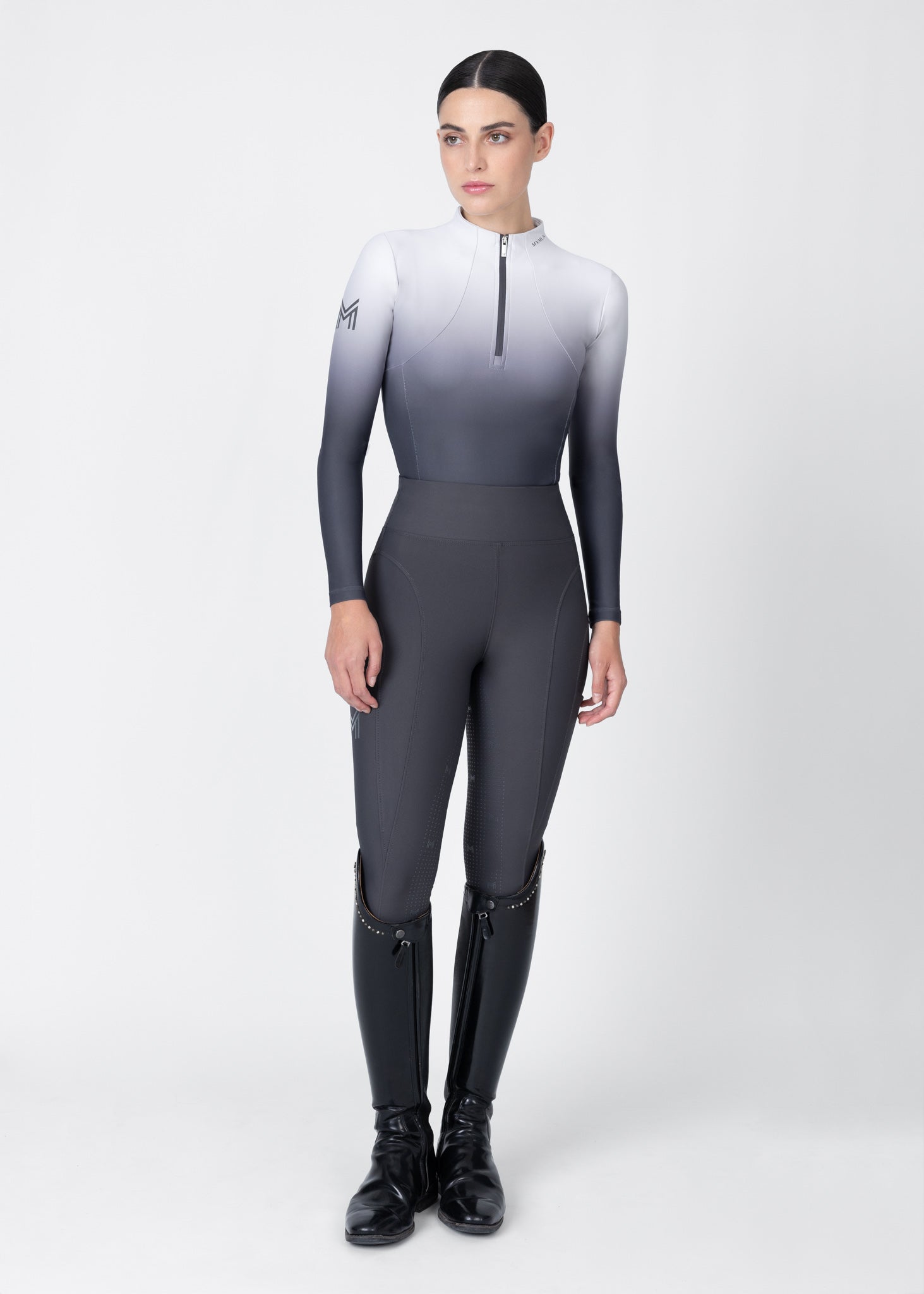 Long Sleeve Base Layer - Ombré (Graphite)