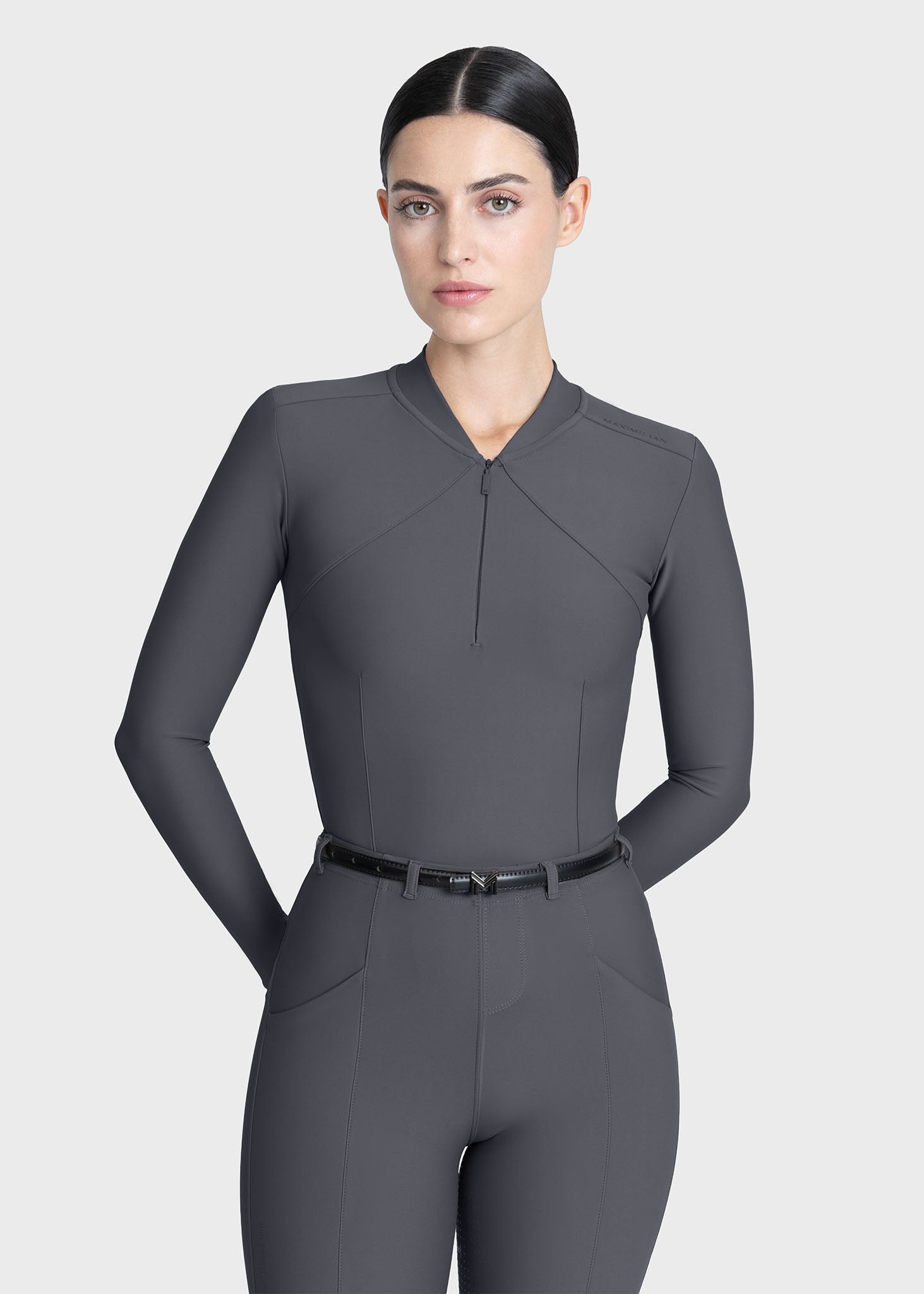 Velya Long Sleeve Base Layer - Graphite