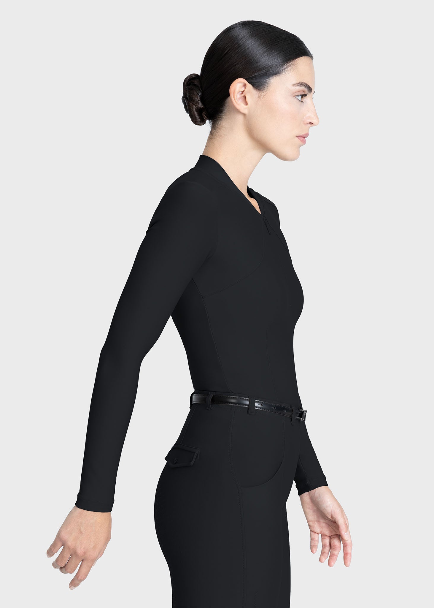 Velya Long Sleeve Base Layer - Black