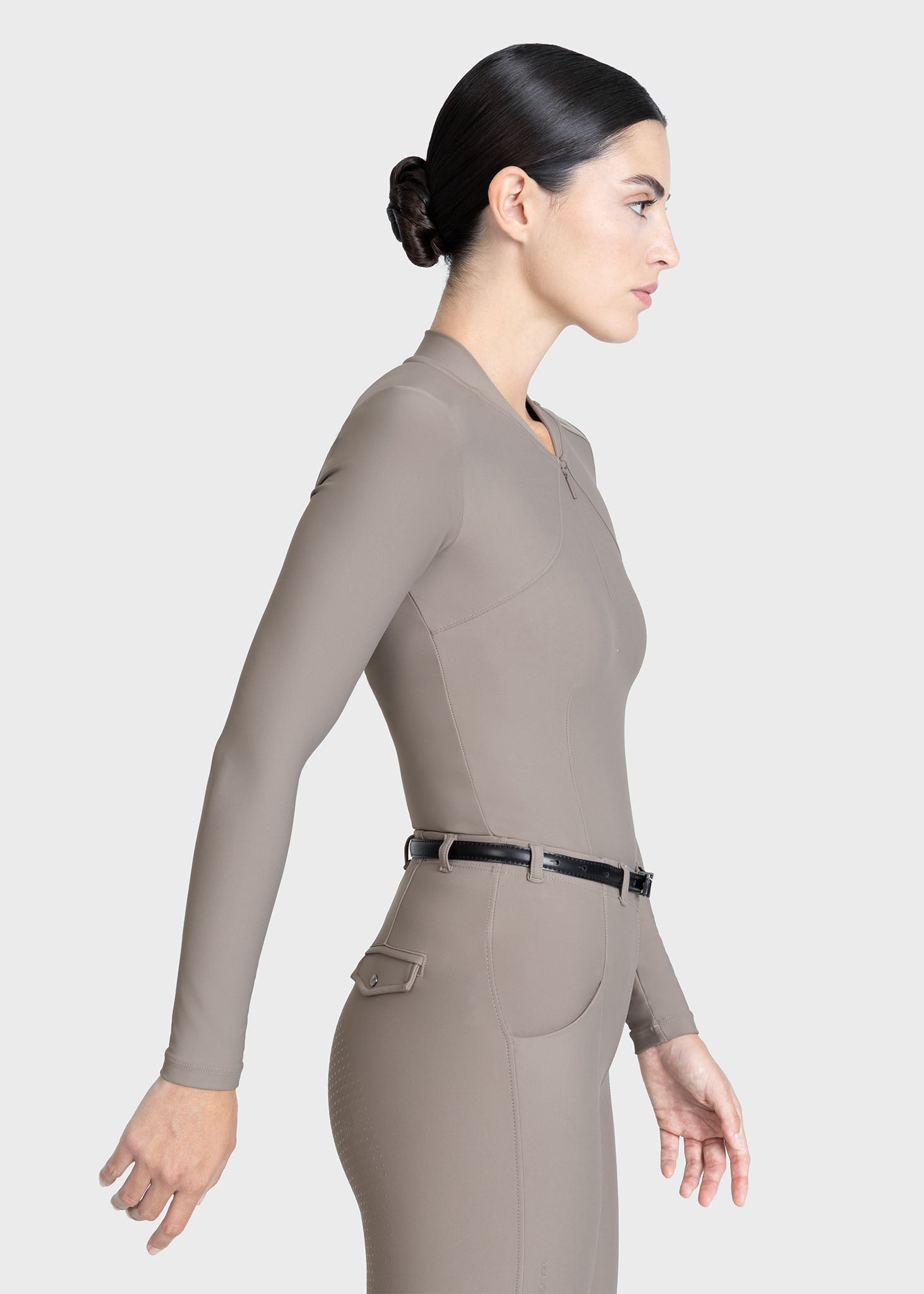 Velya Long Sleeve Base Layer - Taupe