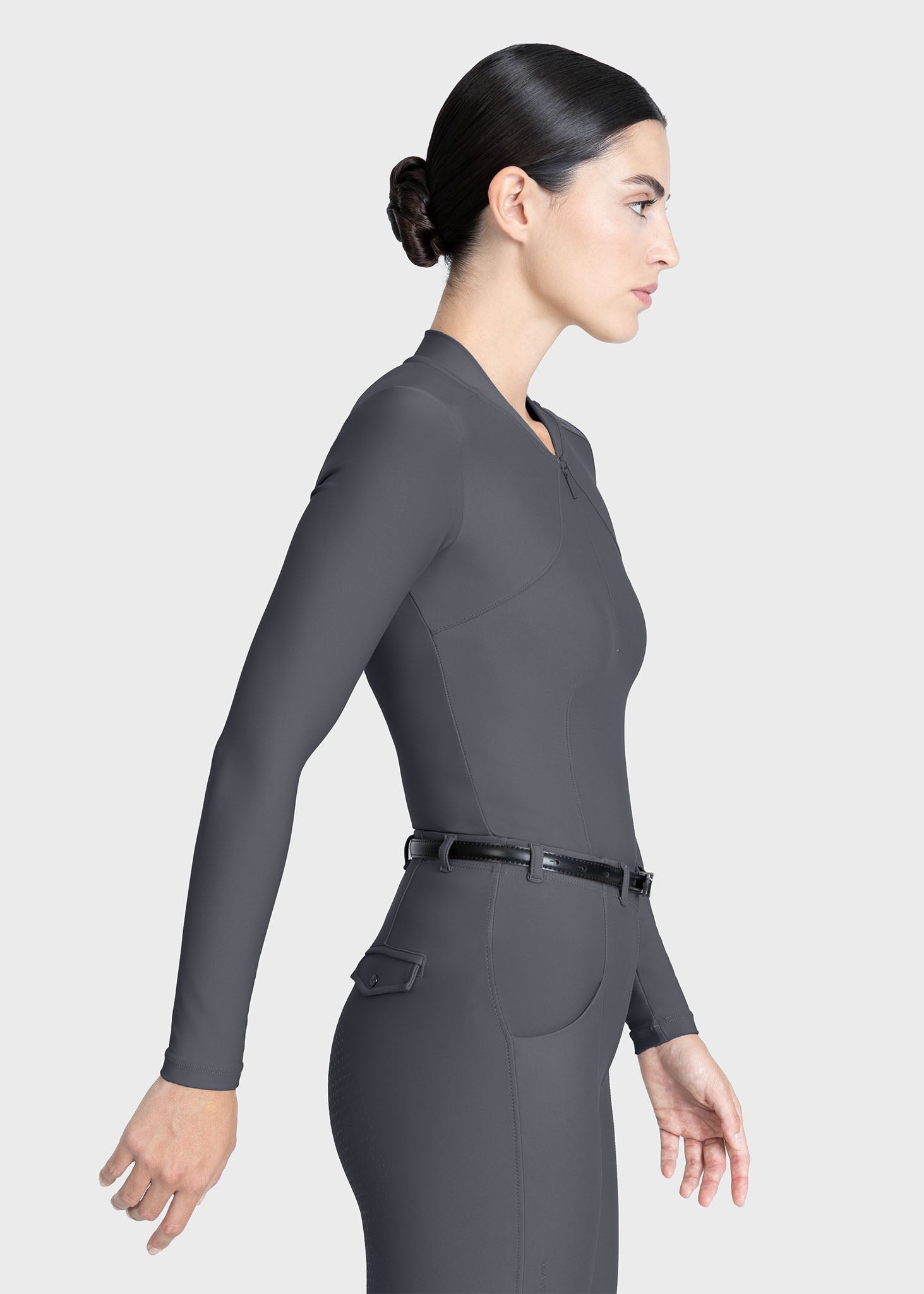 Velya Long Sleeve Base Layer - Graphite