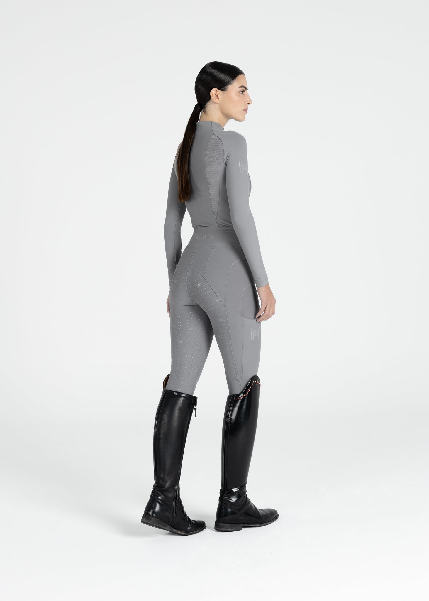 Long Sleeve Frame Base Layer - Titanium