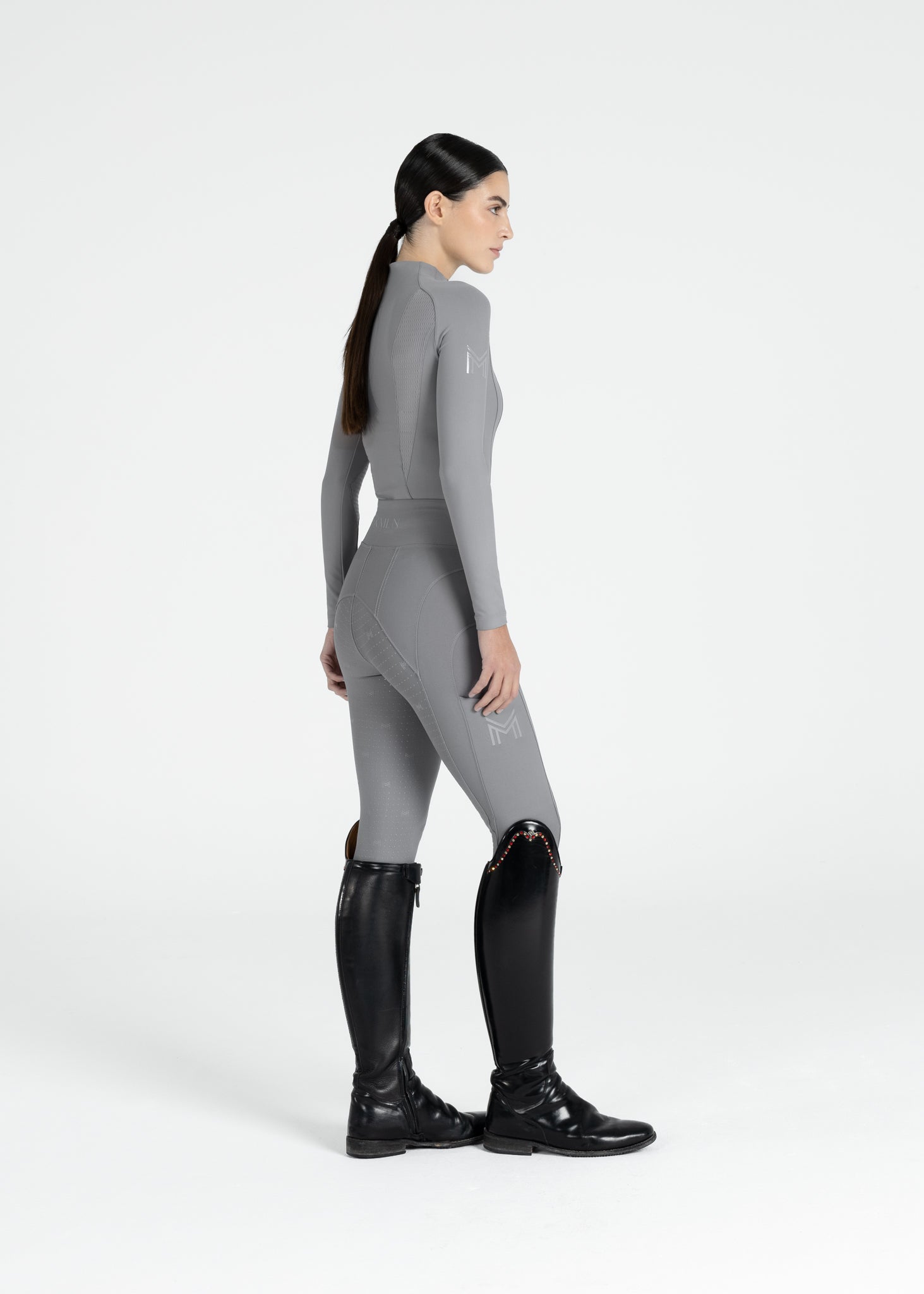 Long Sleeve Frame Base Layer - Titanium