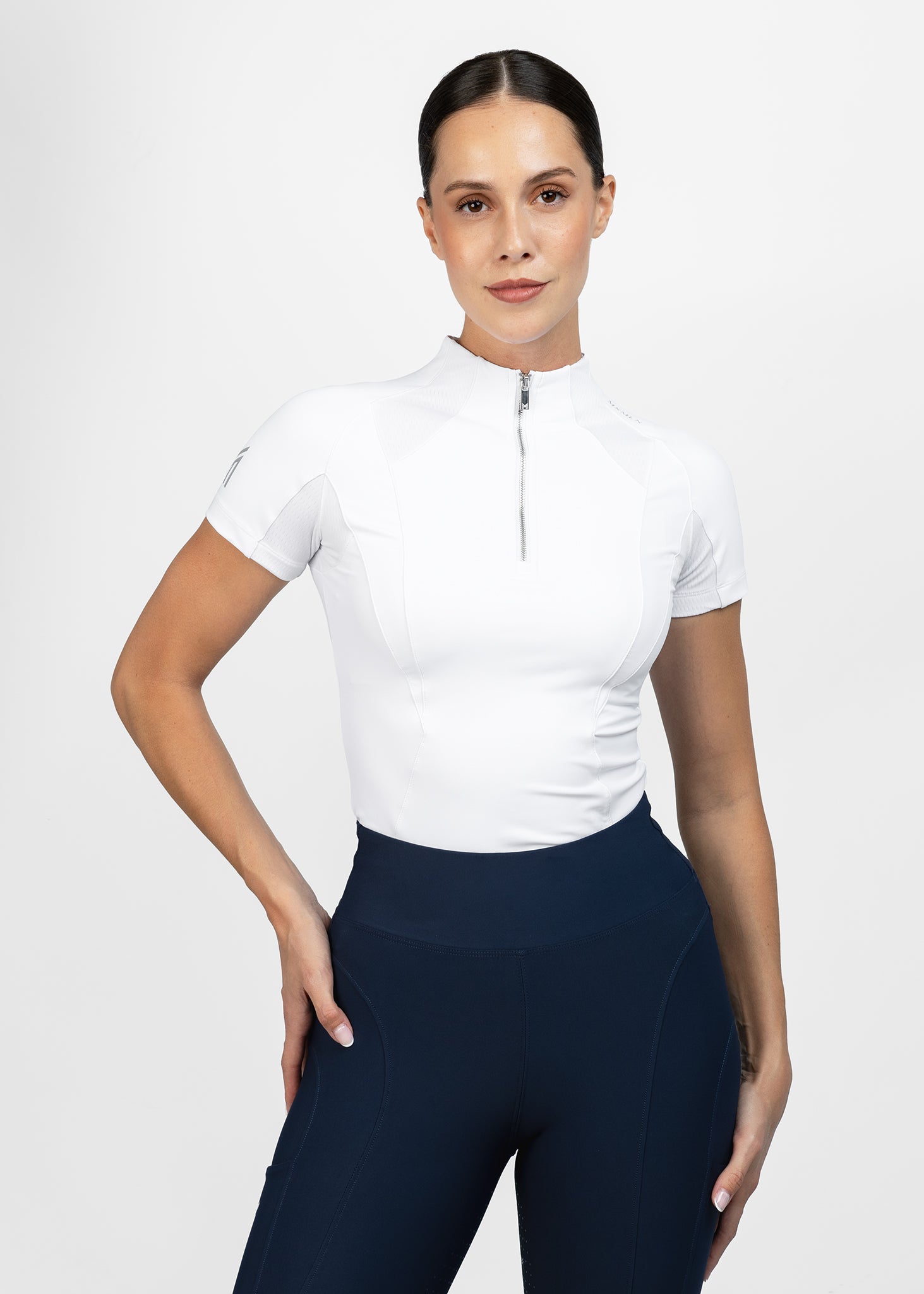 Short Sleeve Frame Base Layer - White