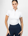 Short Sleeve Frame Base Layer - White