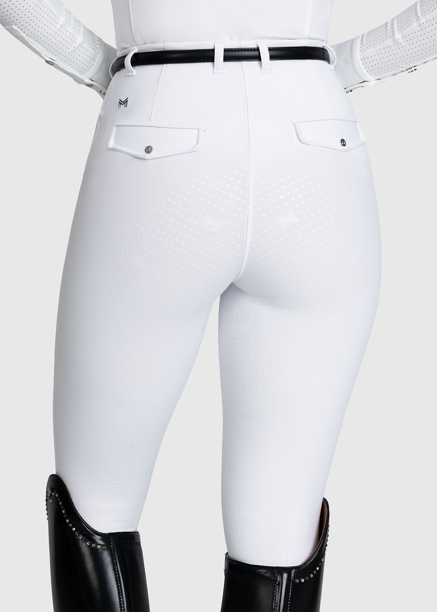 Velya Riding Leggings &amp; Belt - White