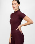 Short Sleeve Frame Base Layer - Burgundy