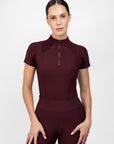 Short Sleeve Frame Base Layer - Burgundy