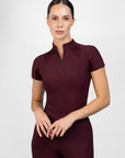 Short Sleeve Frame Base Layer - Burgundy