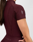 Short Sleeve Frame Base Layer - Burgundy