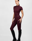 Short Sleeve Frame Base Layer - Burgundy