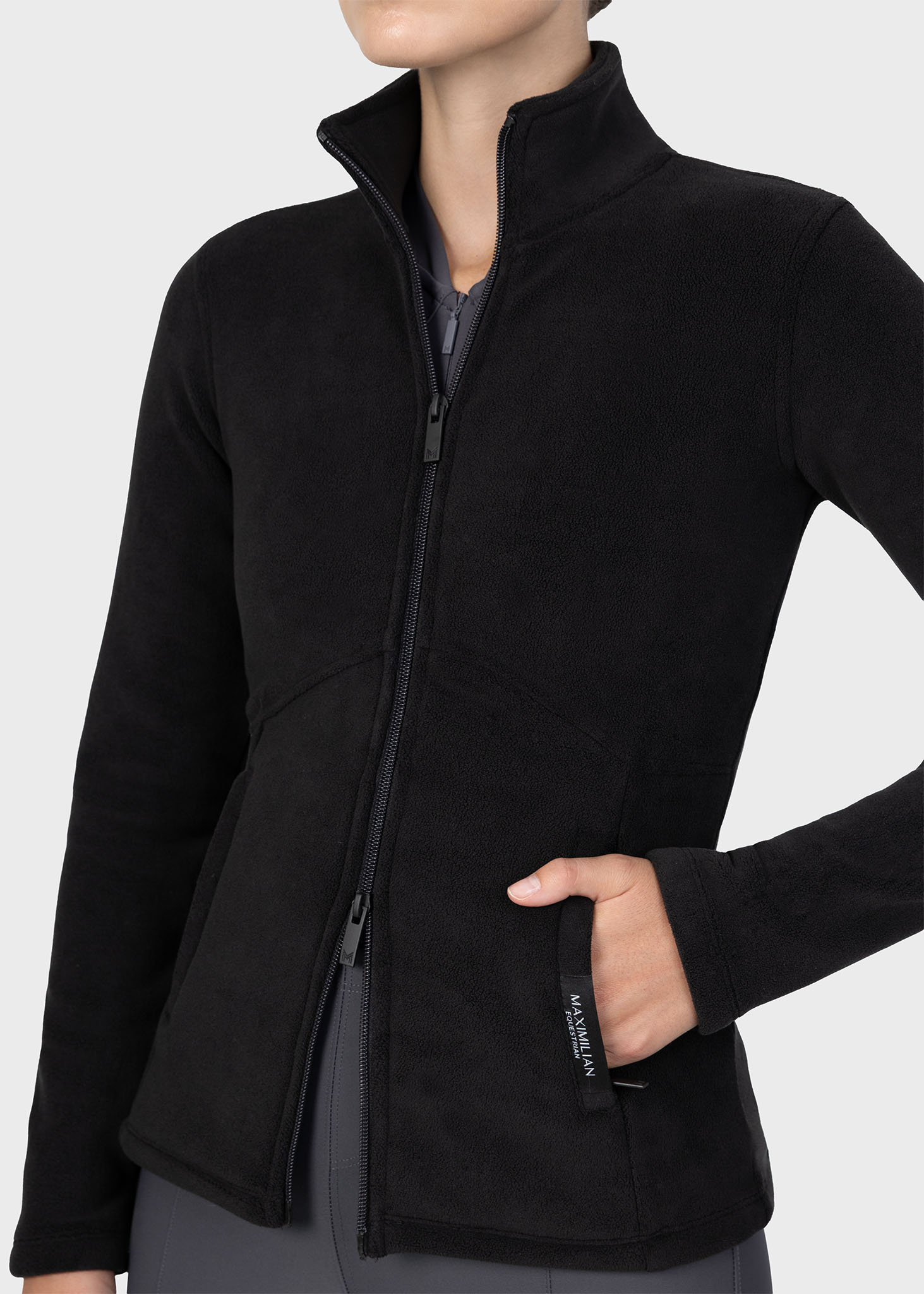 Veleda Fleeced Jacket - Black