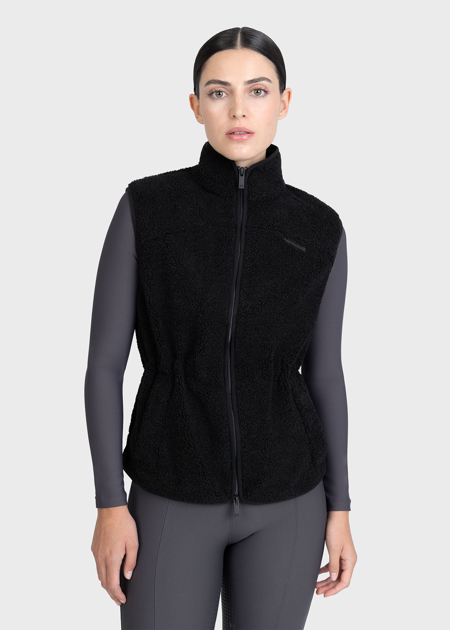 Sherpa Teddy Vest - Black