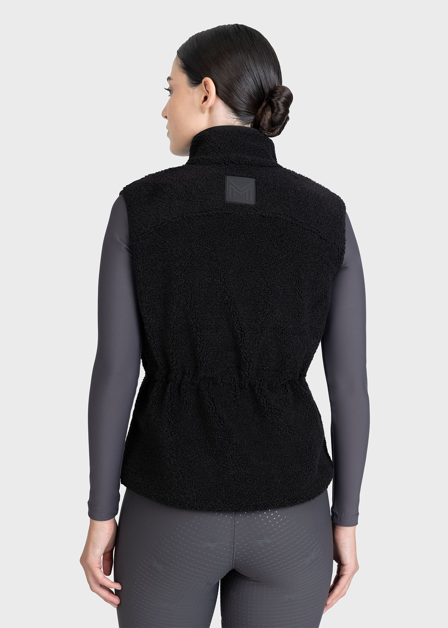 Sherpa Teddy Vest - Black