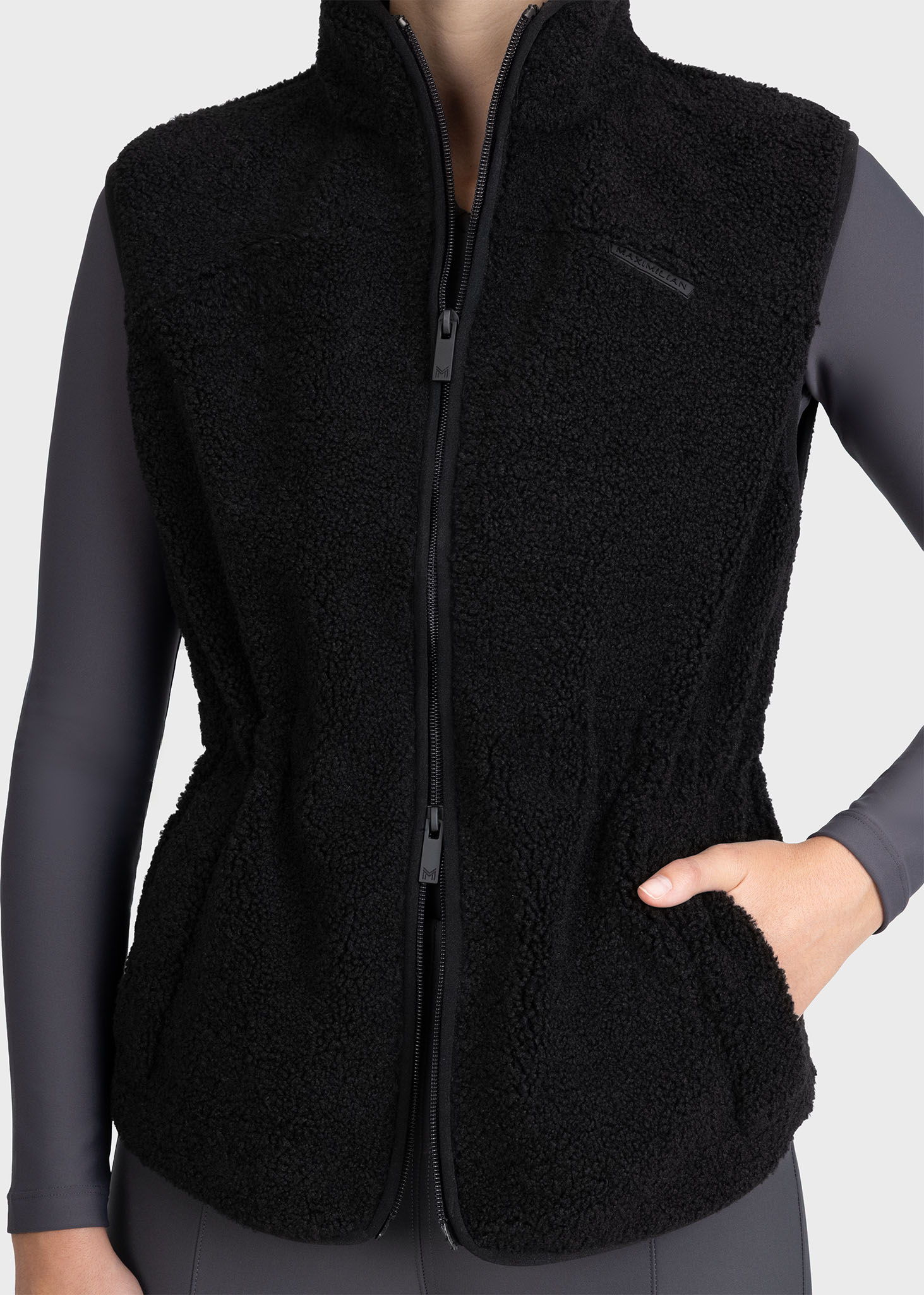 Sherpa Teddy Vest - Black