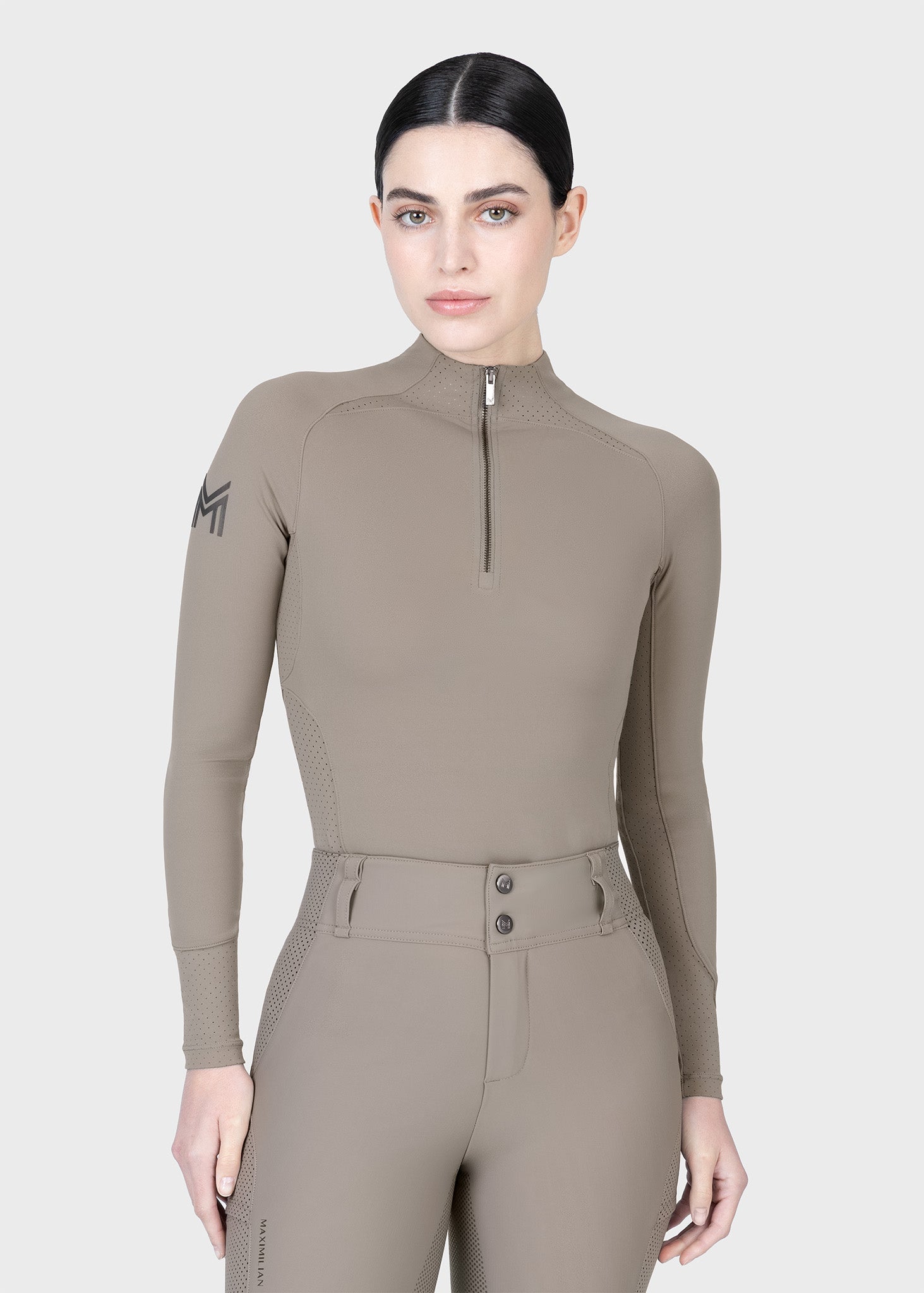Long Sleeve Aero Base Layer - Taupe