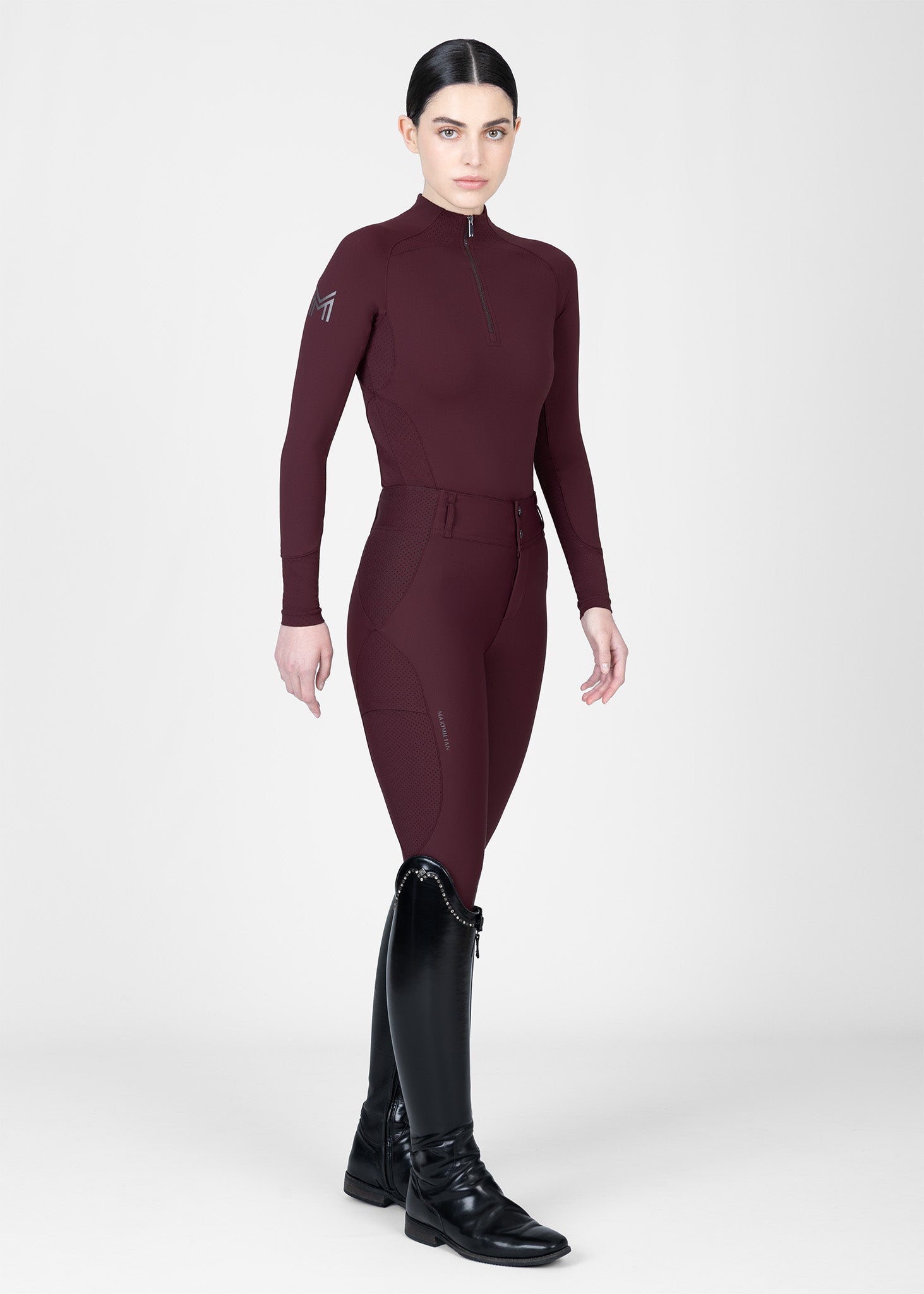 Long Sleeve Aero Base Layer - Burgundy