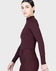 Long Sleeve Aero Base Layer - Burgundy