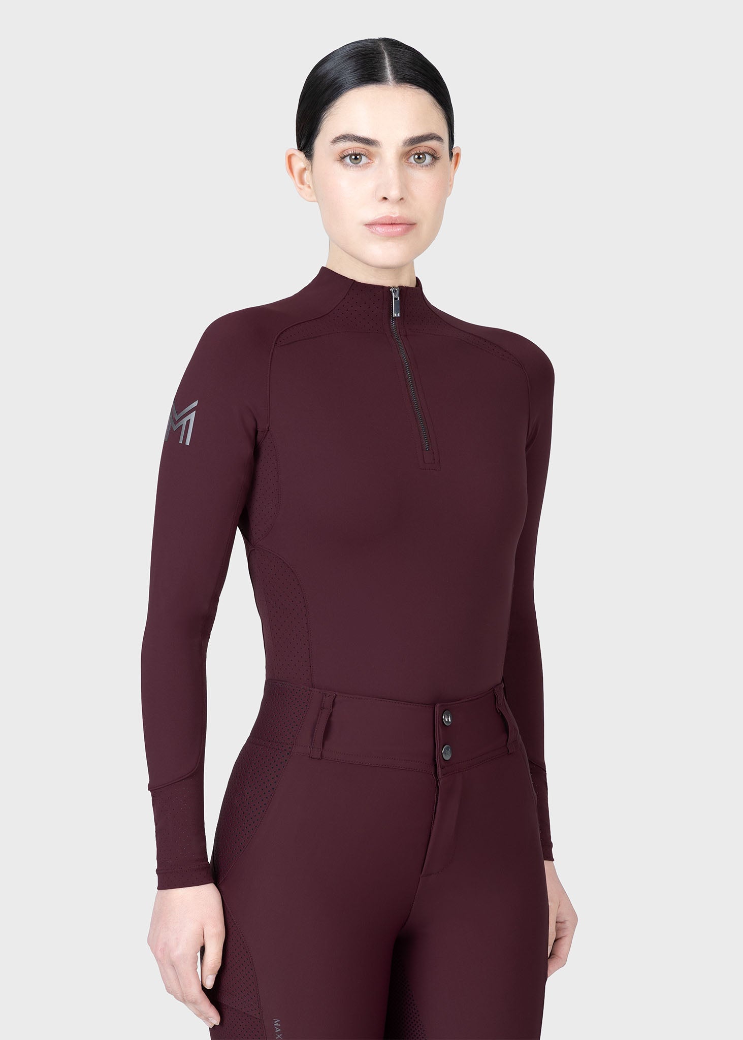 Long Sleeve Aero Base Layer - Burgundy