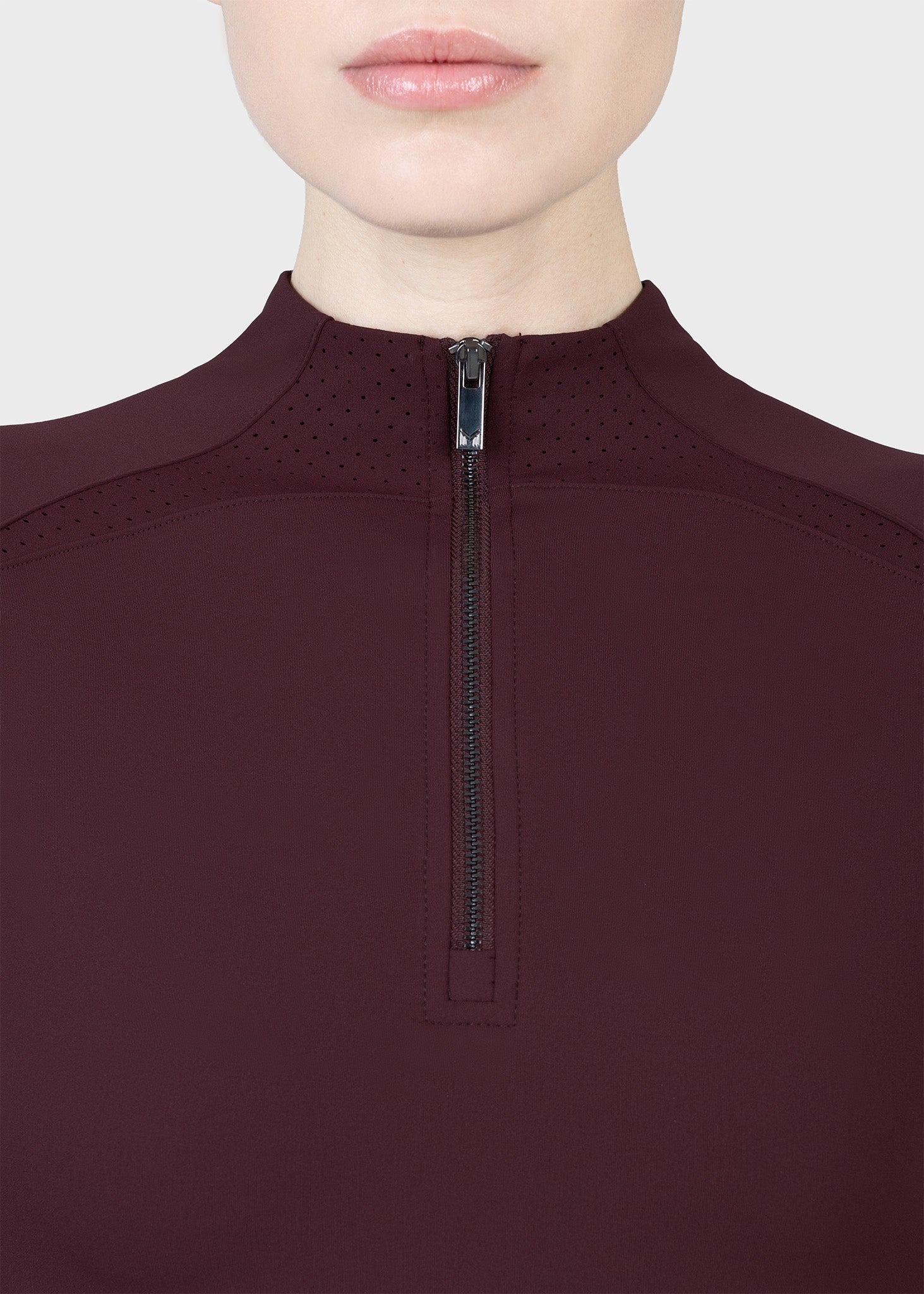 Long Sleeve Aero Base Layer - Burgundy