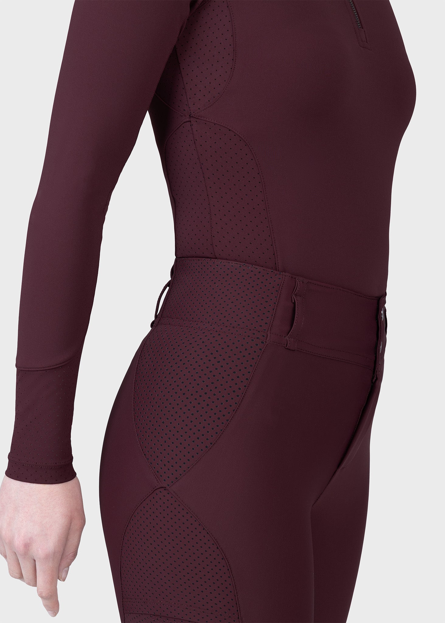 Long Sleeve Aero Base Layer - Burgundy