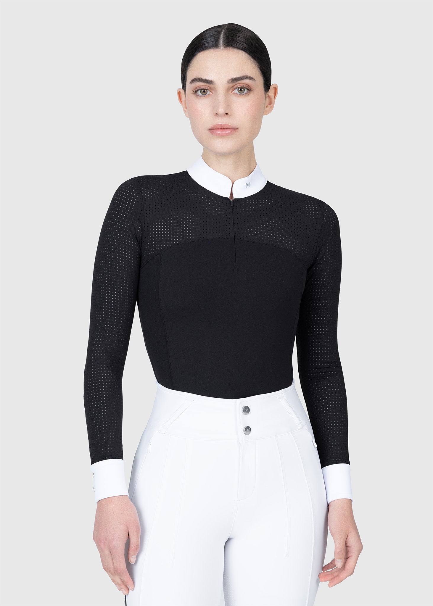 Grace Long Sleeve Show Shirt (Black)