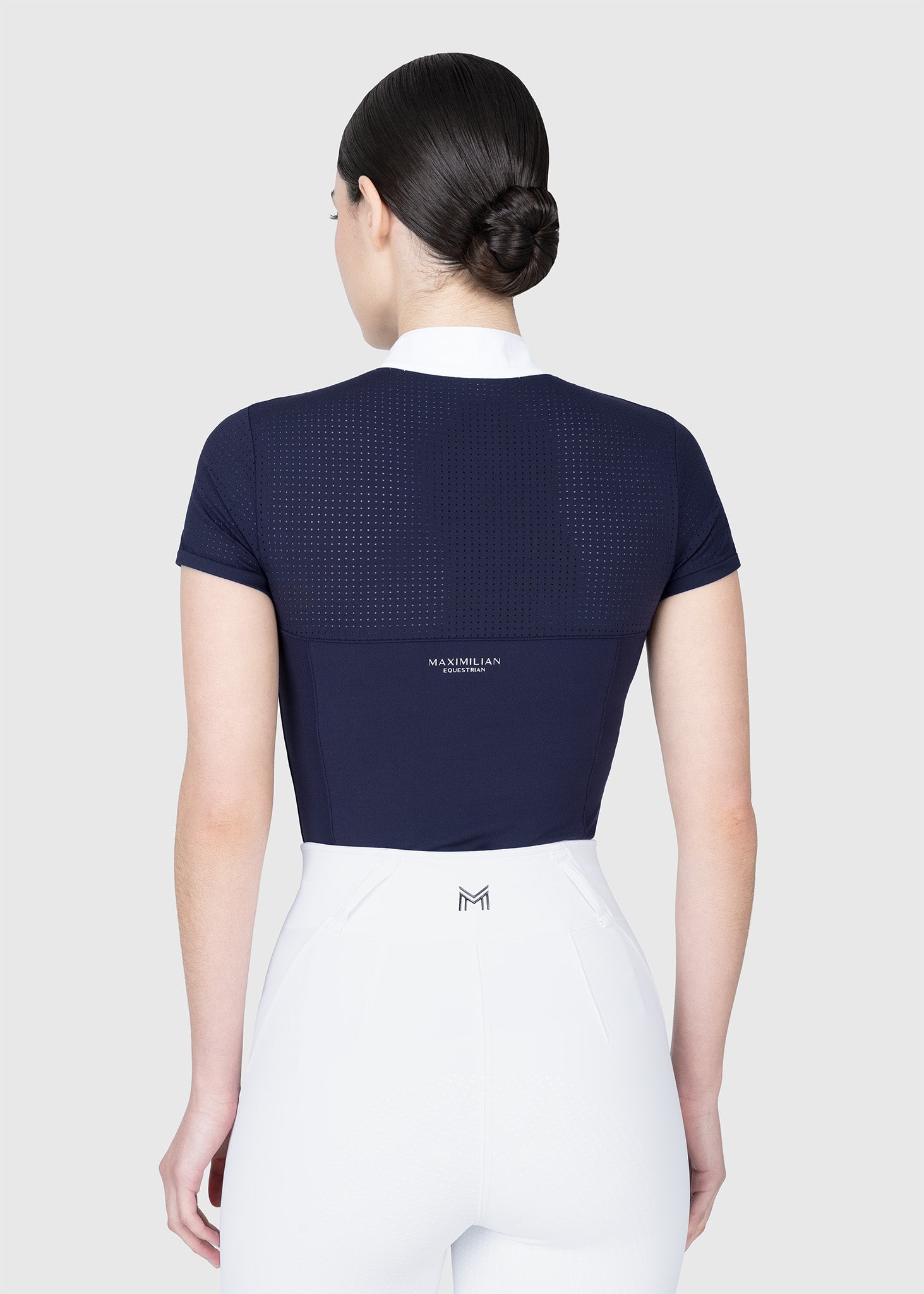 Grace Short Sleeve Show Shirt (Navy)