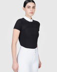 Grace Short Sleeve Show Shirt (Black)