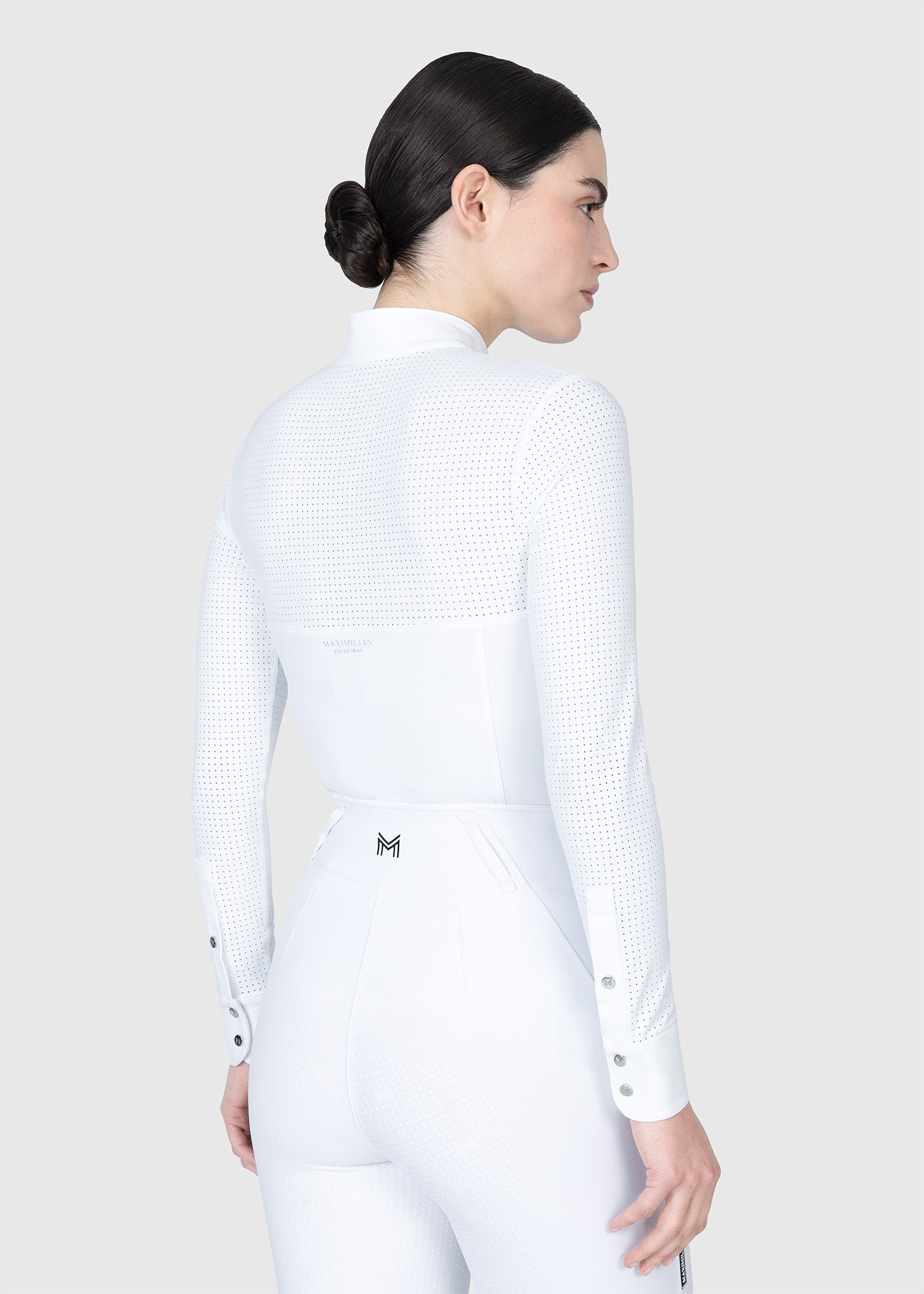 Grace Long Sleeve Show Shirt (White)