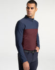 Kent Base Layer - Navy/Burgundy