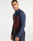 Kent Base Layer - Navy/Burgundy